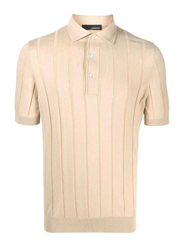 LARDINI: polo shirts - Ribbed polo