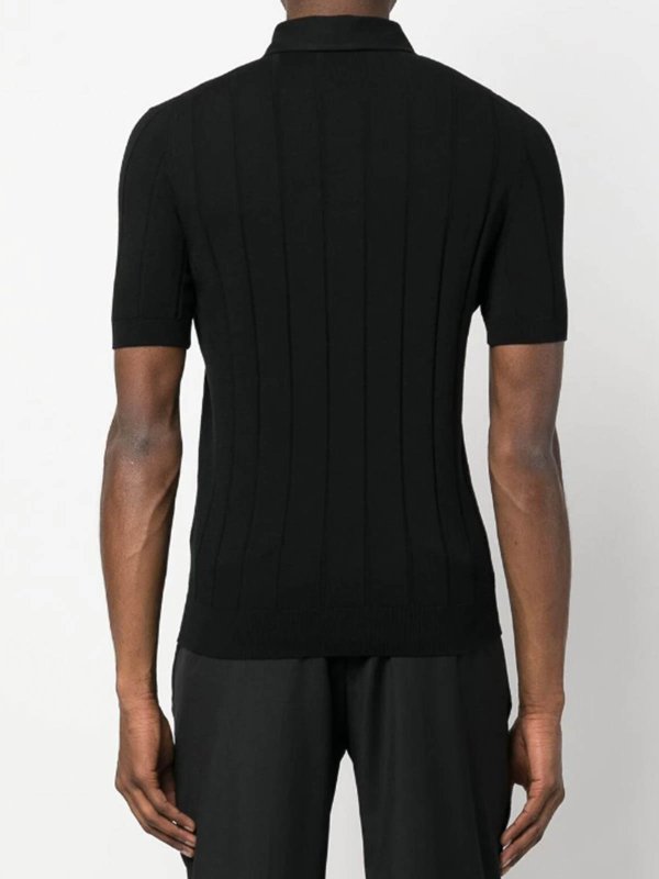Ribbed polo shop online: LARDINI