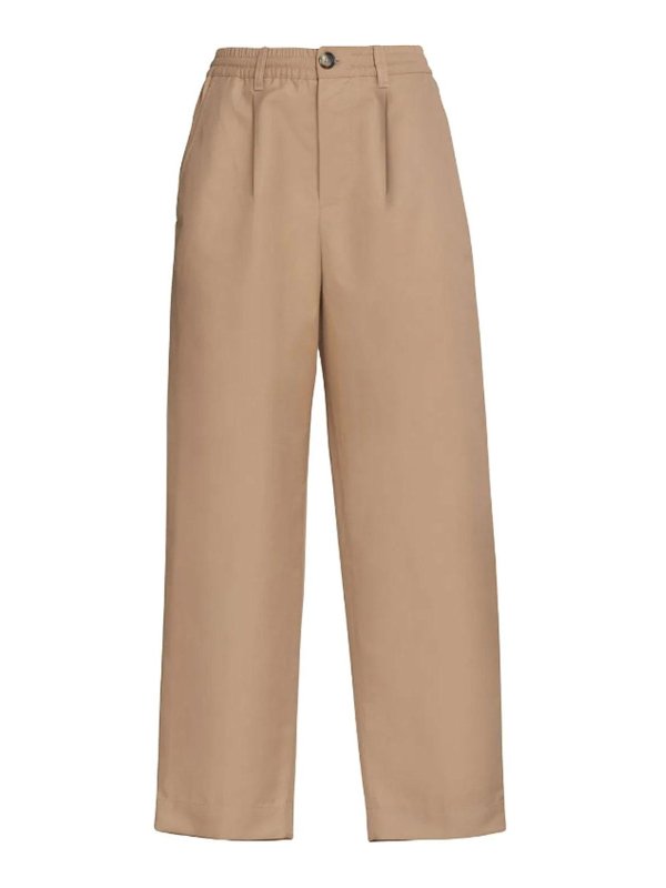 Marni: casual trousers - Pants with logo