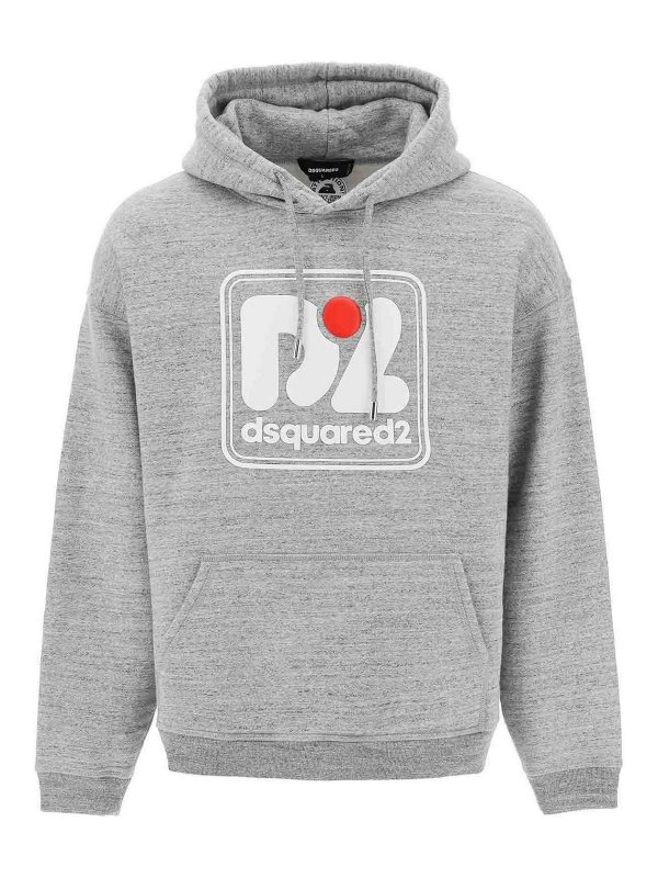 DSQUARED2: Sweatshirts & Pulls - Sweat-Shirts - Gris