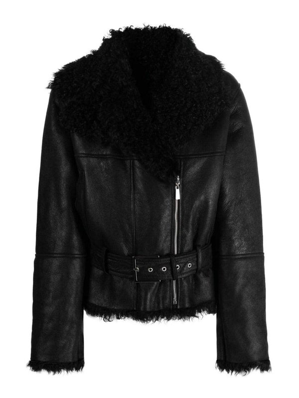 ALBERTA FERRETTI: leather coats - Montone