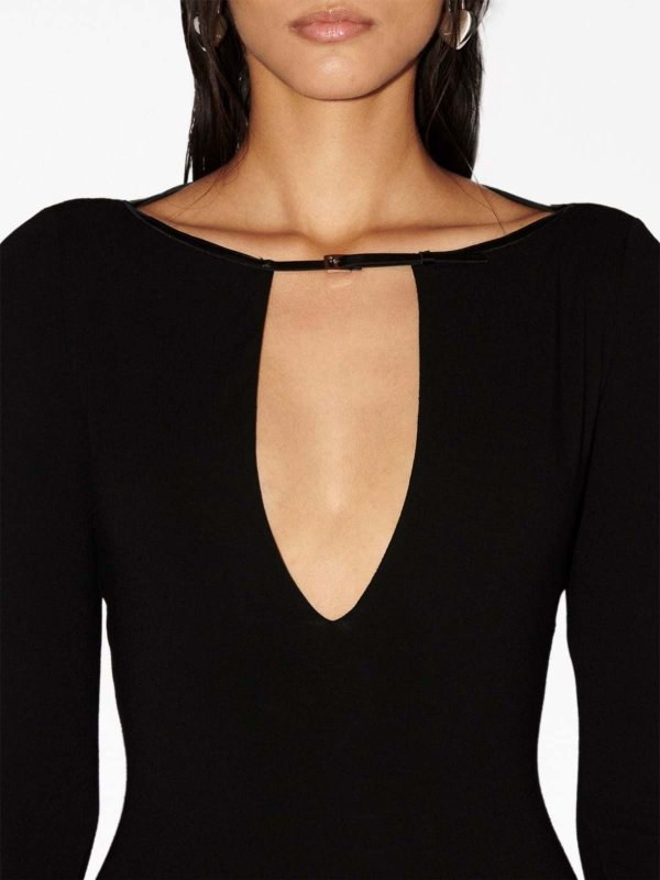 AMBUSH: short dresses online - Deep v-neck mini dress