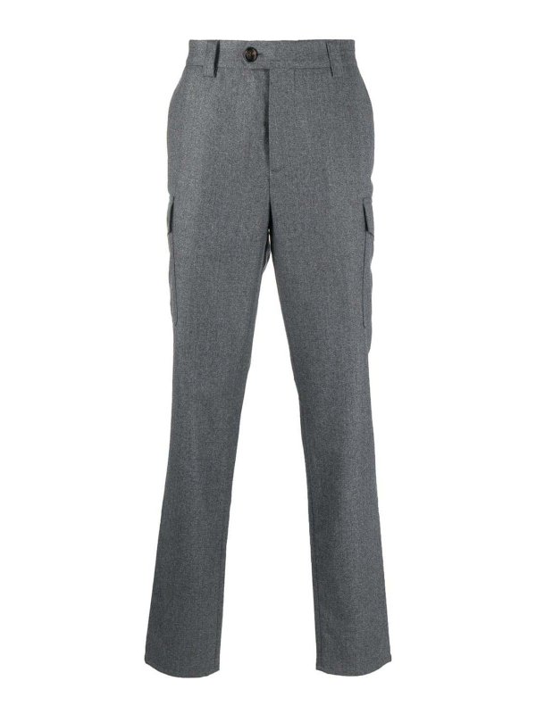 BRUNELLO CUCINELLI: Casual Hosen - Casual Hose - Grau