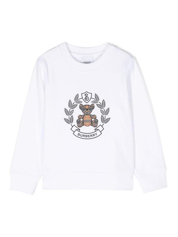 BURBERRY: Pull col rond - Pull Col Rond - Blanc