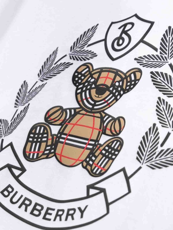 The Best Shops BURBERRY: Pull col rond - Pull Col Rond - Blanc