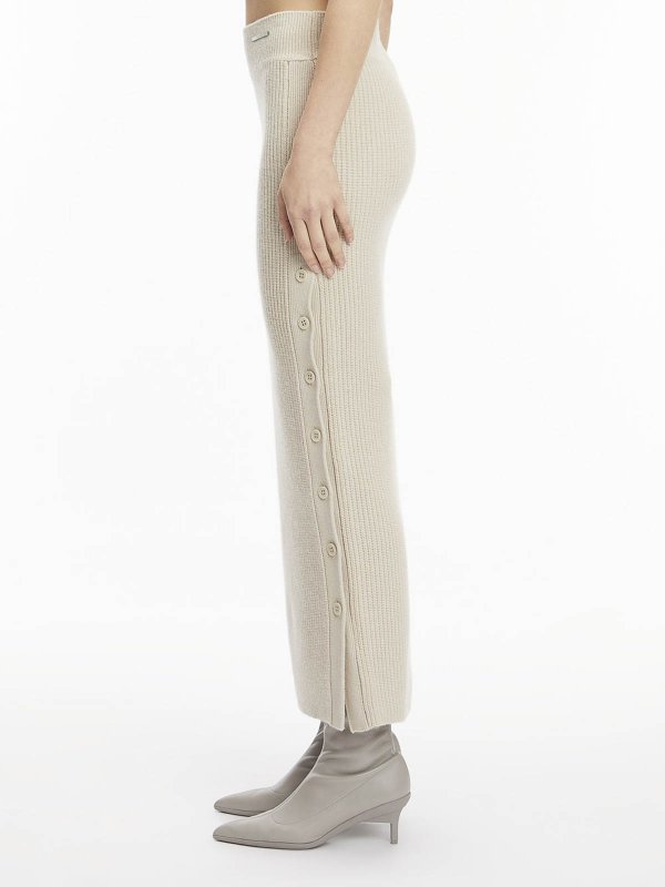 CALVIN KLEIN buy online Falda Semilarga - Blanco