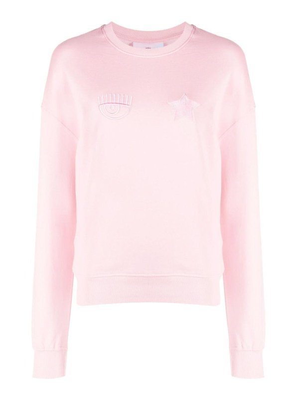 CHIARA FERRAGNI: スウェット＆セーター - スウェットシャツ/セーター - ピンク