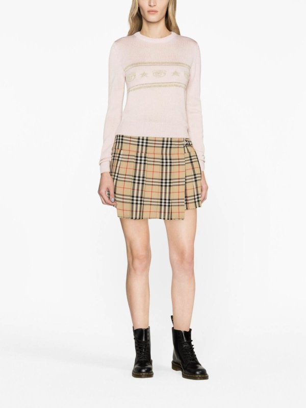 U-Boot-Pullover - Weiß shop online: CHIARA FERRAGNI