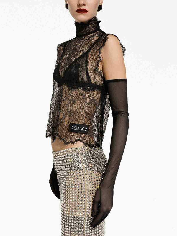 The Best Shops DOLCE & GABBANA: Tops y camisetas sin mangas - Top - Negro