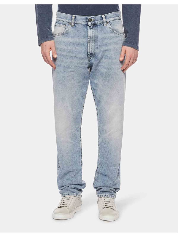 The Best Shops DONDUP: Jeans à jambe droite - Short - Clair Délavé