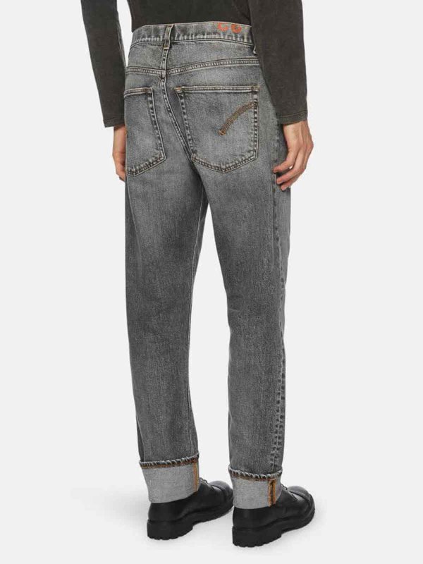 The Best Shops DONDUP: Jeans à jambe droite - Short - Gris