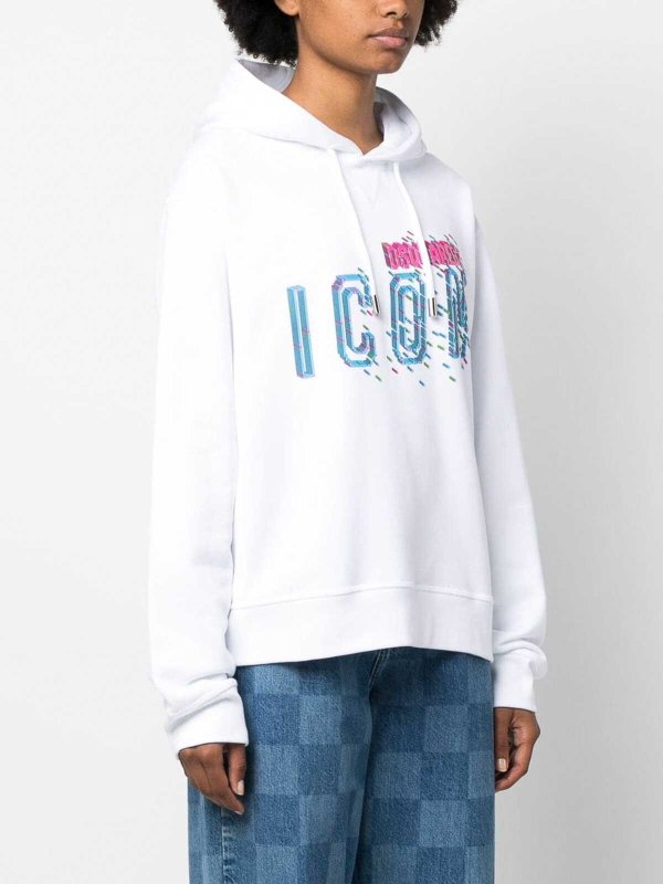 DSQUARED2: Sweatshirts & Pulls online - Sweat-Shirts - Blanc