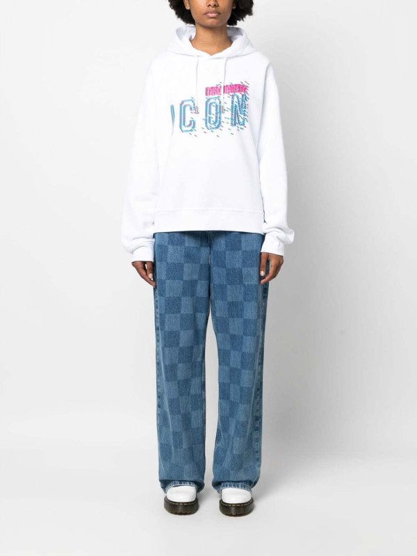 The Best Shops DSQUARED2: Sweatshirts & Pulls - Sweat-Shirts - Blanc