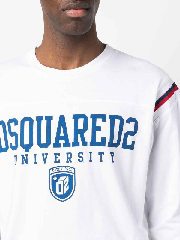 DSQUARED2: Sweatshirts und Pullover online - Sweatshirt - Weiß