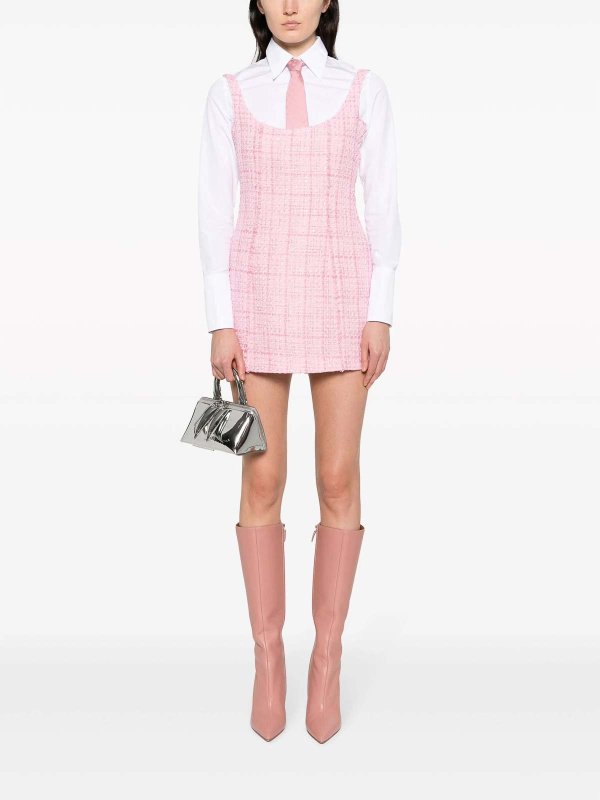 GCDS: short dresses online - Tweed bell dress