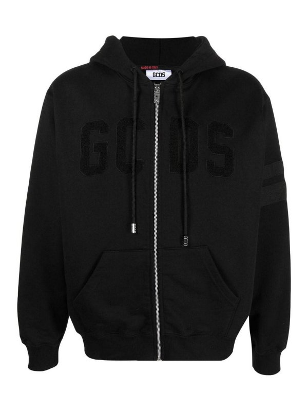 GCDS: Sudaderas y suéteres - Sudadera - Negro