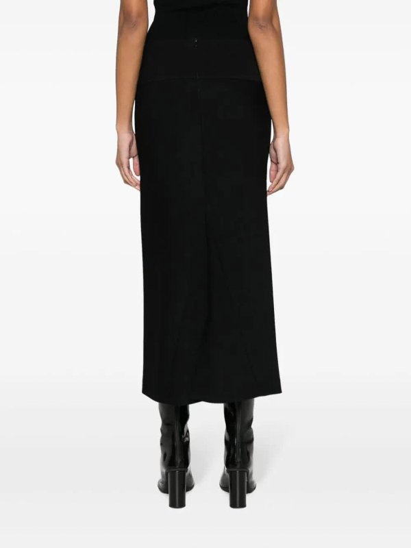 ロングスカート - 黒 shop online: GIORGIO ARMANI