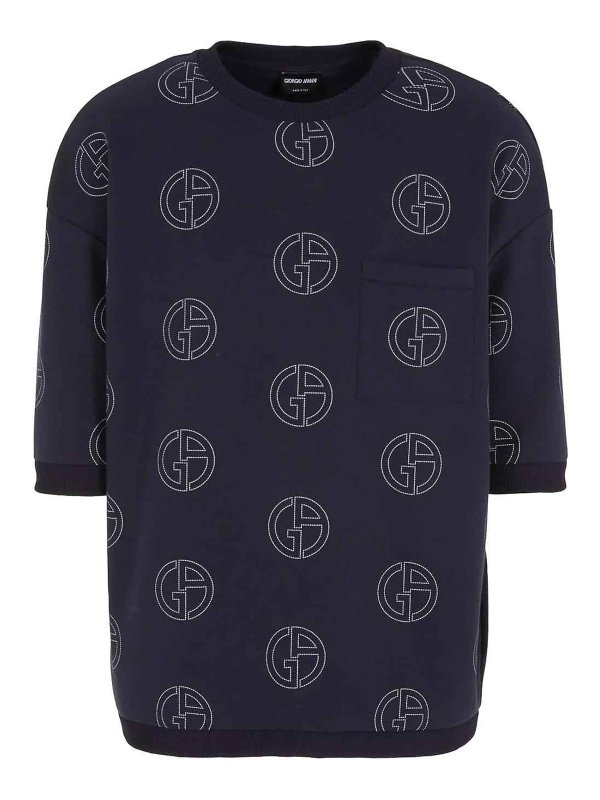 GIORGIO ARMANI: Sweatshirts & Pulls - Sweat-Shirts - Noir