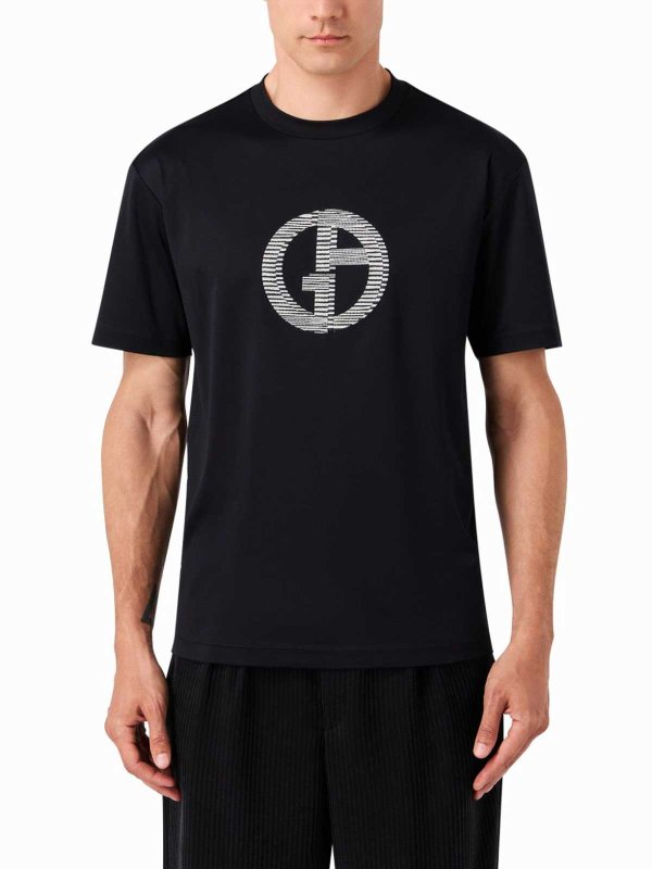 Tシャツ - 黒 shop online: GIORGIO ARMANI