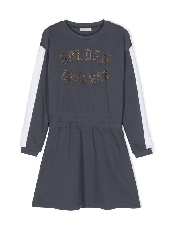 GOLDEN GOOSE: Robes courtes - Robe Courte - Gris