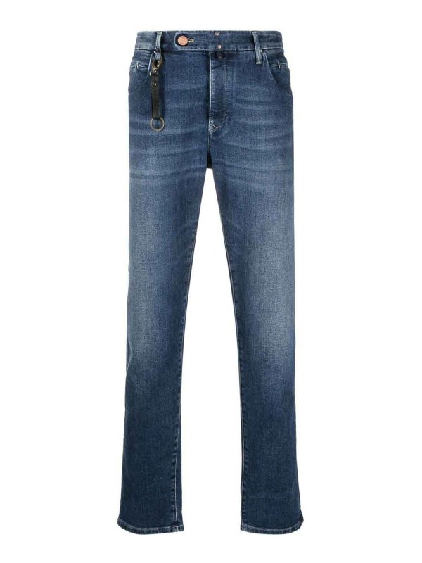 INCOTEX: straight leg jeans - Trousers