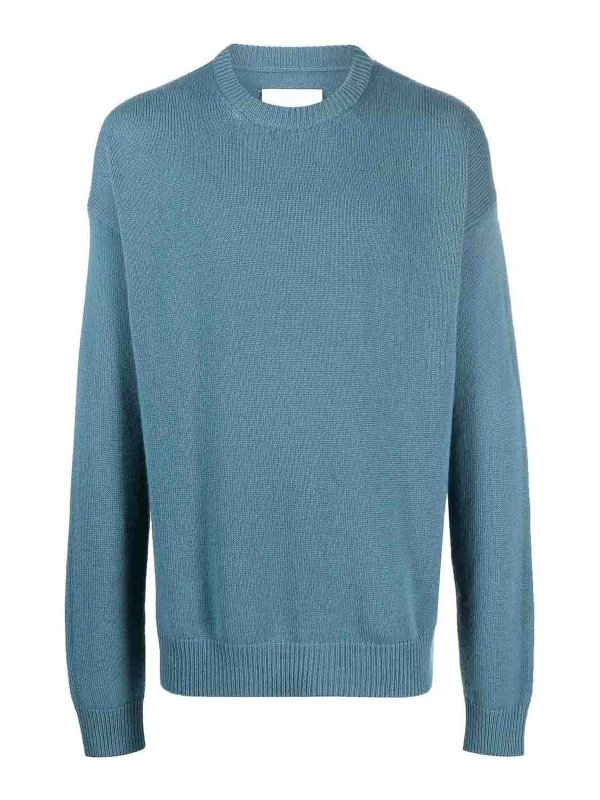 JIL SANDER: Pull col rond - Pull Col Rond - Bleu