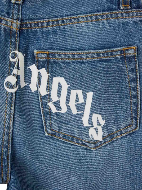The Best Shops Palm Angels: straight leg jeans - denim pants