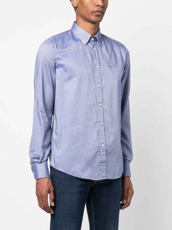 シャツ - ブルー shop online: PAUL & SHARK