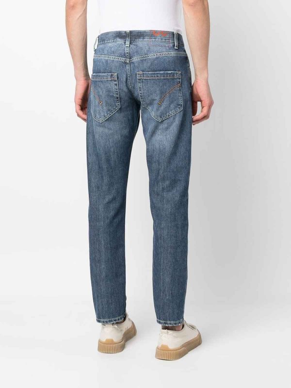 DONDUP: Straight Leg Jeans online - Shorts - Helles Jeansblau