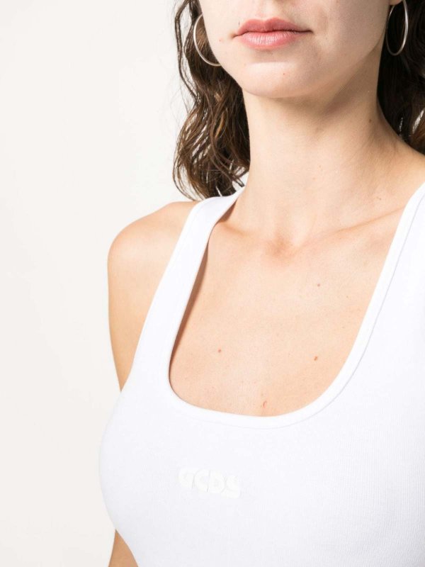 GCDS buy online Top - Blanco