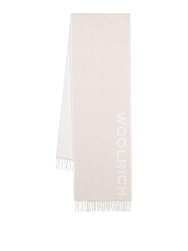 WOOLRICH: scarves - Alpaca wool logo