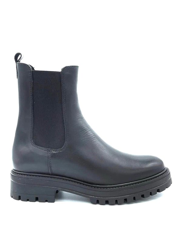 FRANCESCO BRUNELLI: ブーティー - アンクルブーツ - 黒