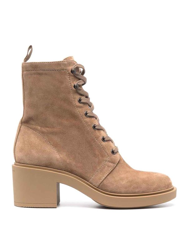 Gianvito Rossi: Bottines - Bottines - Camel