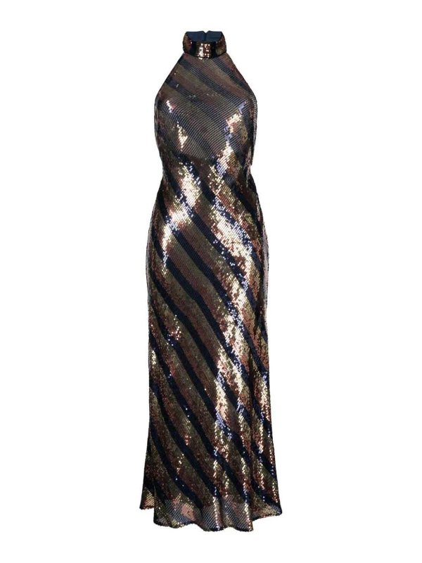 RIXO: knee length dresses - Sequin drerss