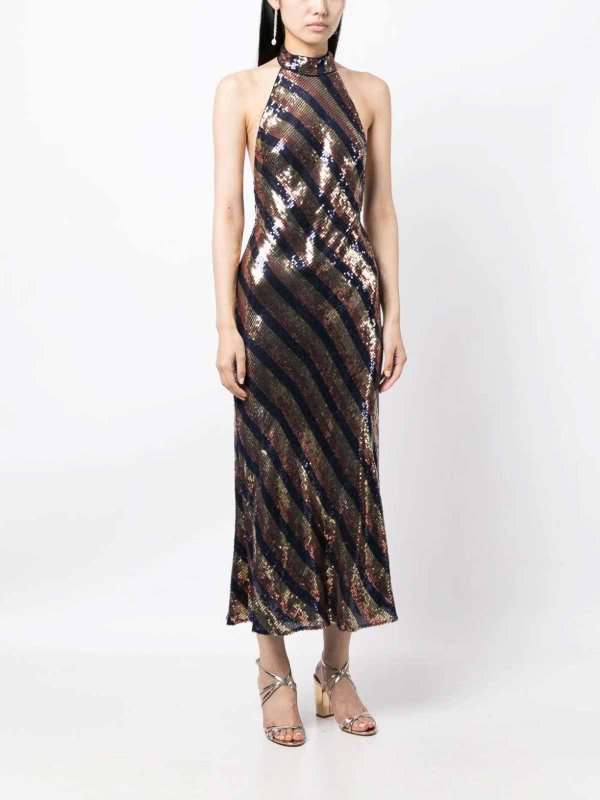 RIXO: knee length dresses online - Sequin drerss