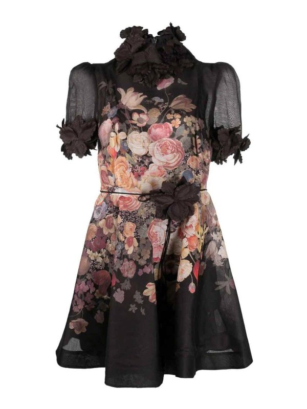 ZIMMERMANN: short dresses - Luminosity liftoff flower mini