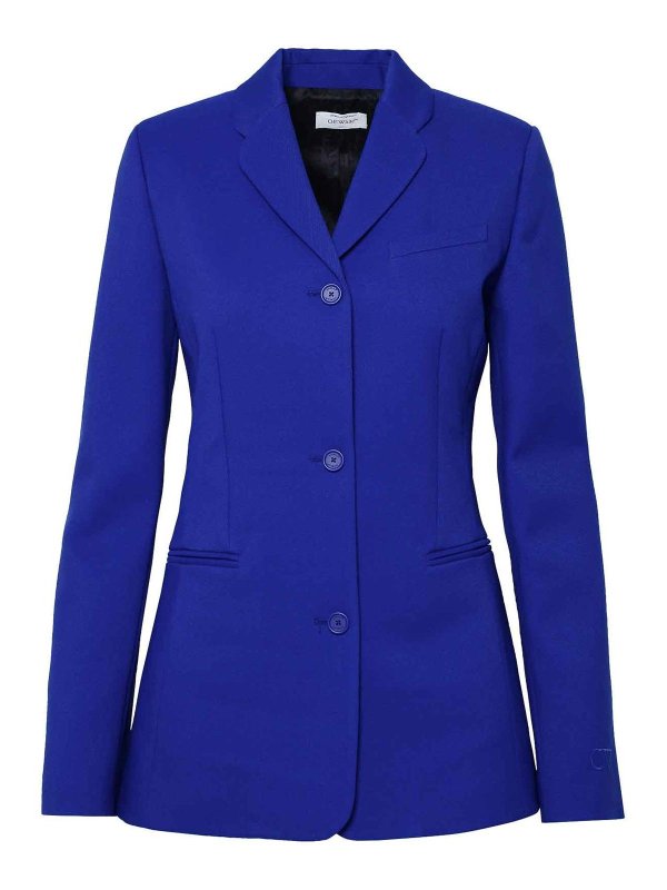OFF-WHITE: Blazer - Blazer - Blau