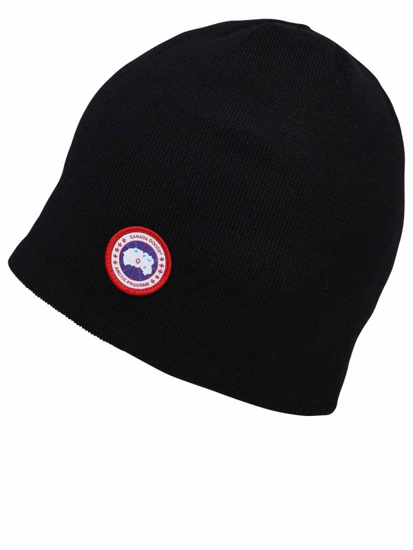 Canada Goose: hats & caps online - Logo beanie
