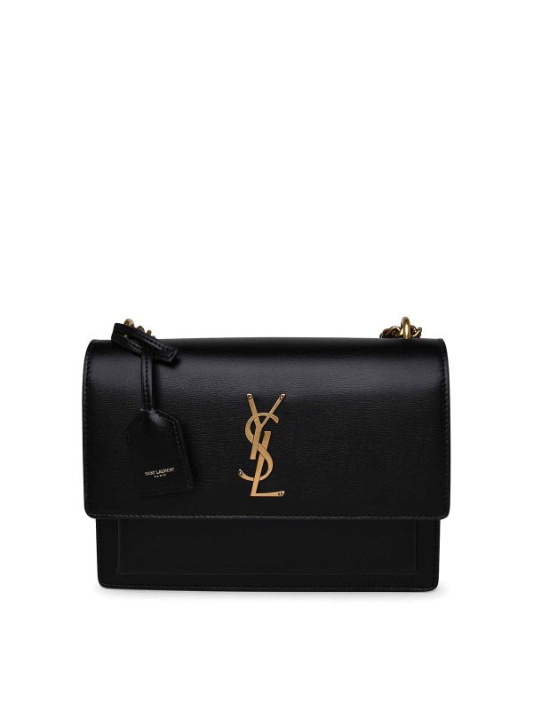 SAINT LAURENT: cross body bags - Sunset gold shoulder bag