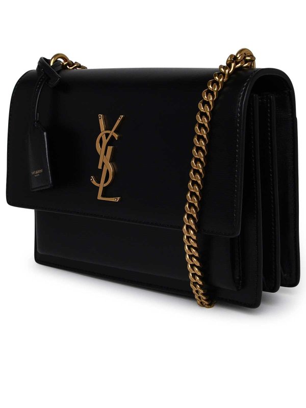 SAINT LAURENT: cross body bags online - Sunset gold shoulder bag