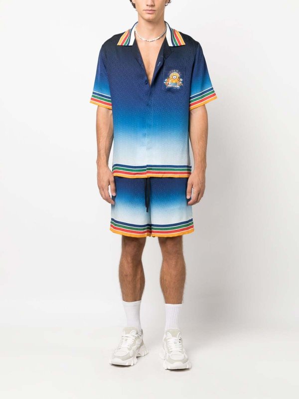 CASABLANCA: shirts online - Peace-Print Shirt