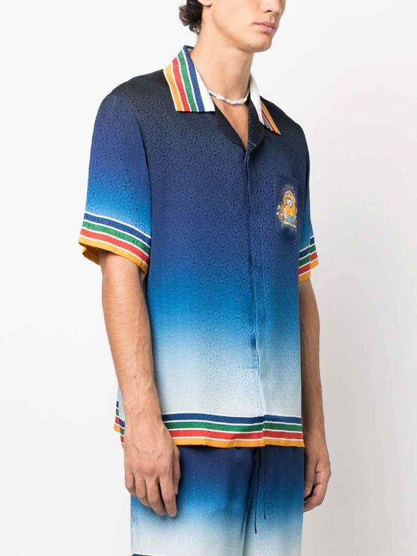 The Best Shops CASABLANCA: shirts - Peace-Print Shirt