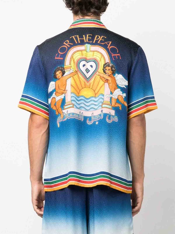 Peace-Print Shirt shop online: CASABLANCA