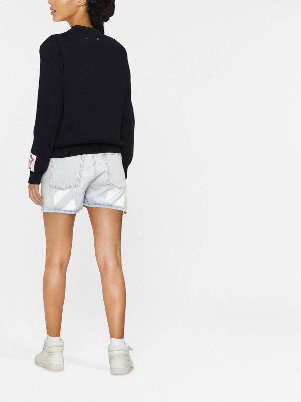 Maglia blu navy a maniche lunghe shop online: GOLDEN GOOSE