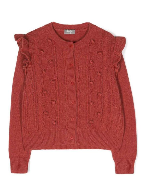 Il Gufo: cardigans - Cable-knit cardigan