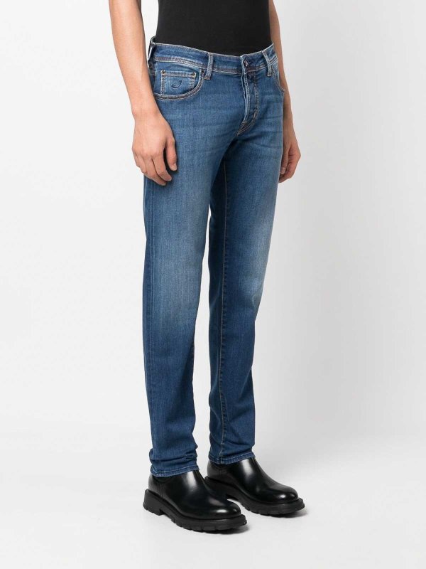 The Best Shops JACOB COHEN: Jeans évasés - Jean Bootcut - Bleu