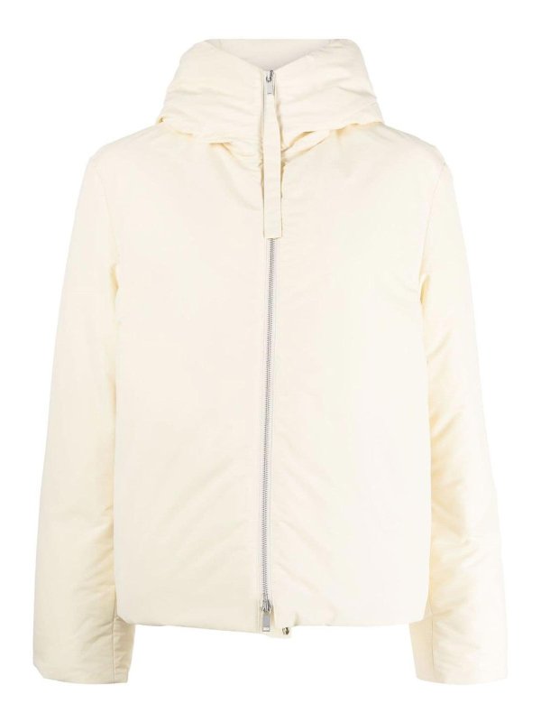 JIL SANDER: Kurze Daunenjacken - Daunenjacke - Hellbeige