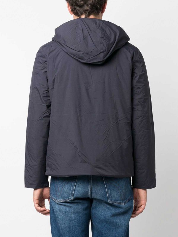 Navy blue padded jacket shop online: K-WAY