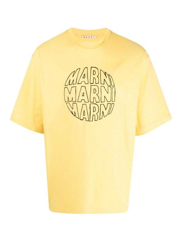 Marni: Camisetas - Camiseta - Amarillo