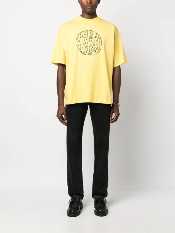 Marni: Camisetas online - Camiseta - Amarillo